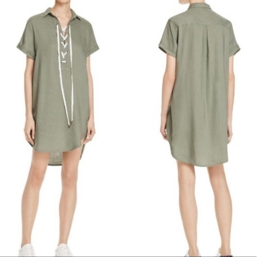 Rails Green Chambray Tunic Dress Size Small